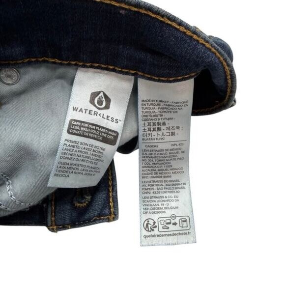 LEVI'S Premium 311 Shaping Skinny Sz 28 Blue Swell - Dark Wash - Picture 4 of 8